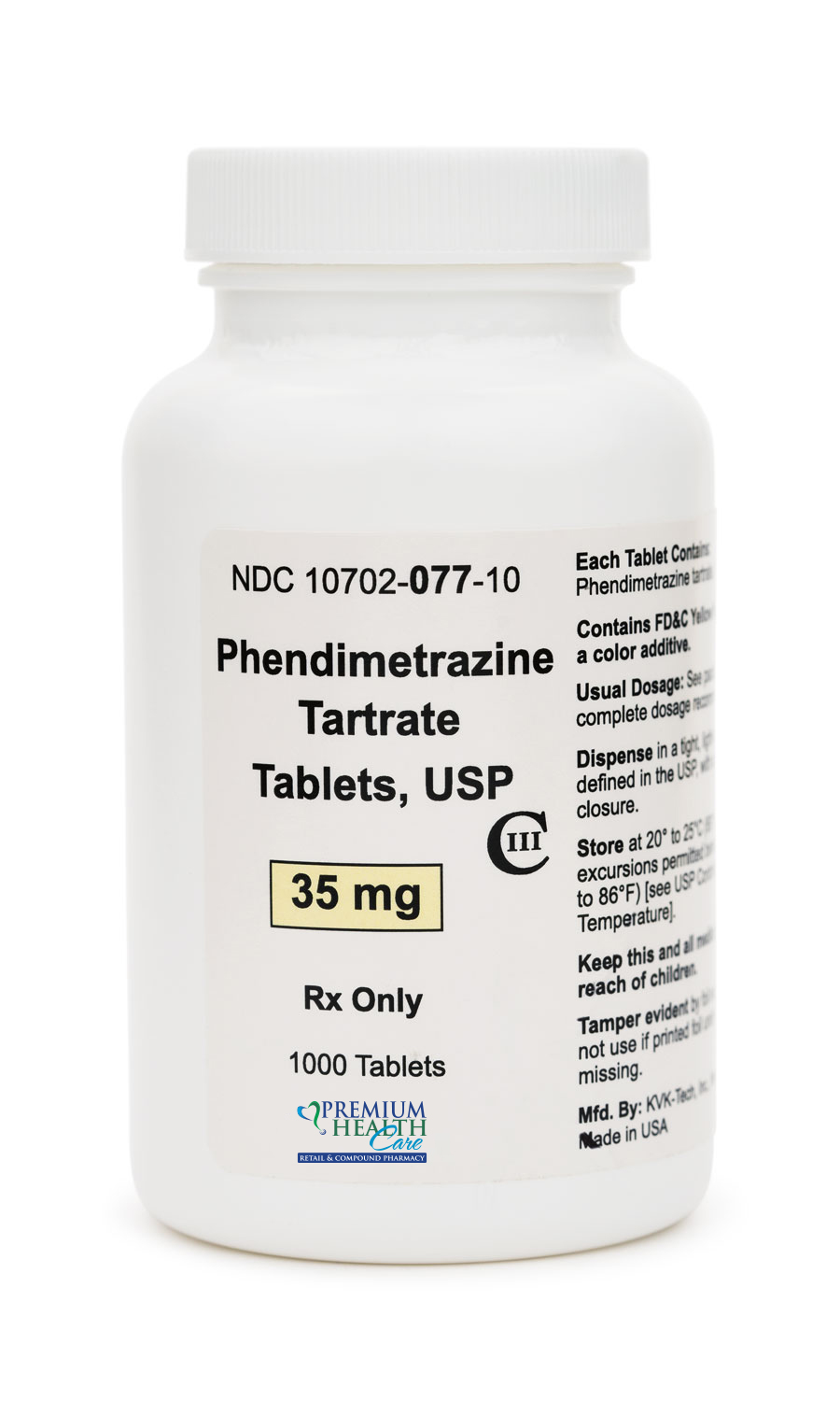 Phendimetrazine Tartrate Tablets