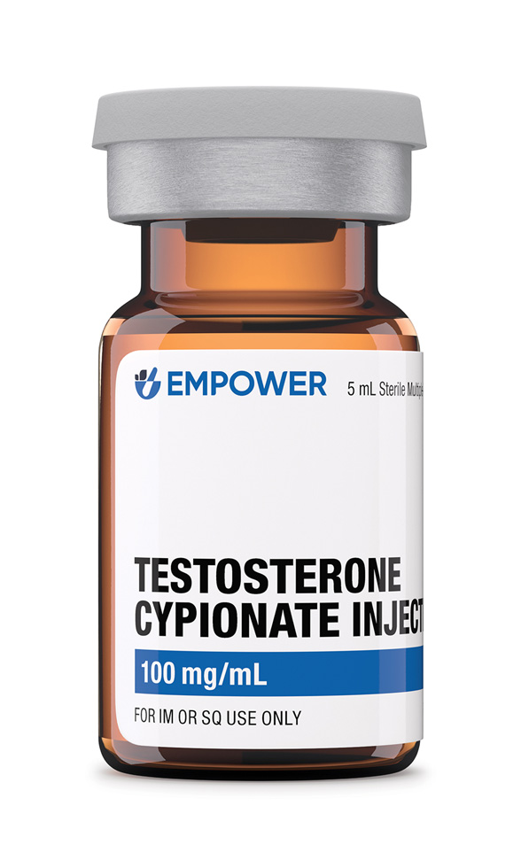 Empower Testosterone Cypionate Injection 100 mg/mL – 5 mL Vial