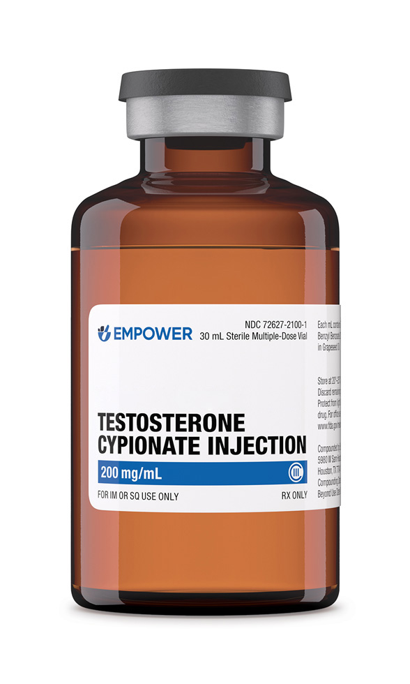 Empower Testosterone Cypionate Injection 200 mg/mL – 30 mL Sterile Multidose Vial