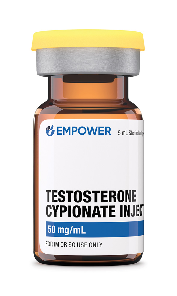 Empower Testosterone Cypionate Injection 50 mg/mL – 5 mL Vial