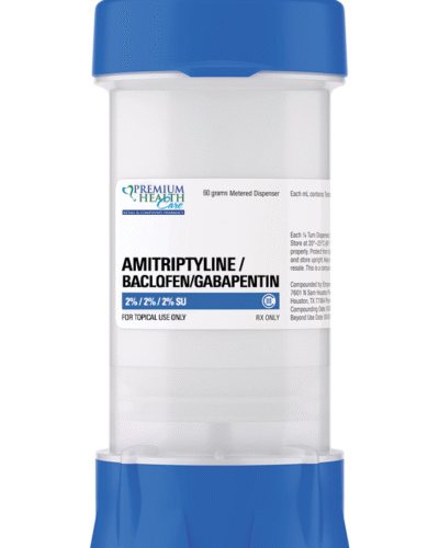 Amitriptyline/Baclofen/Gabapentin 2%/2%/2% Suppositories – 60 Grams