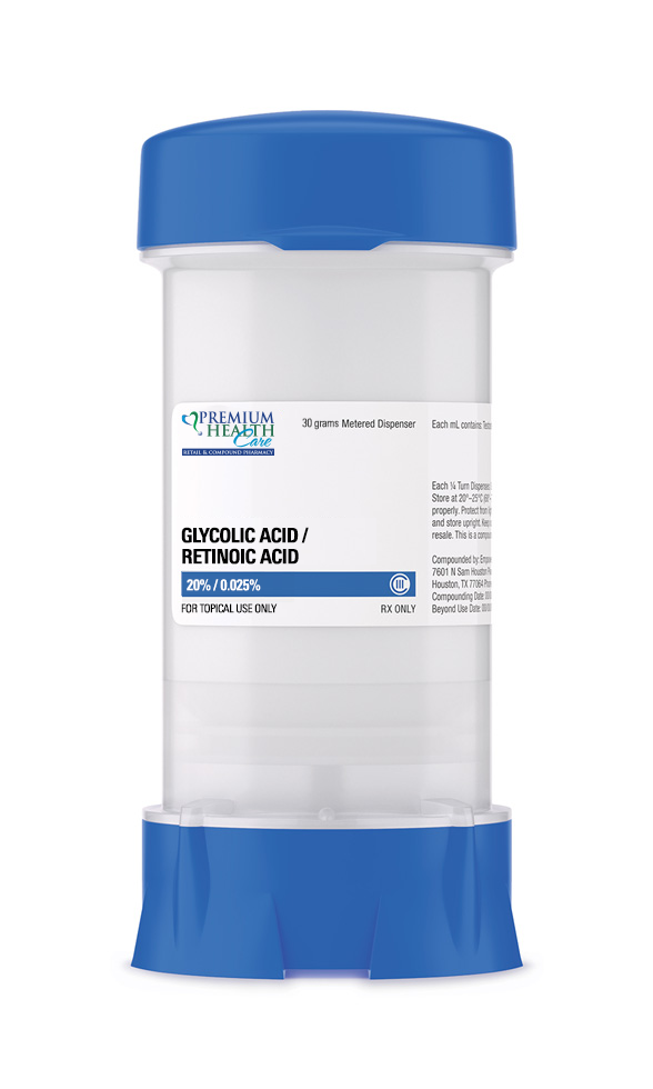 Glycolic Acid 20% / Retinoic Acid 0.025% Topical Gel