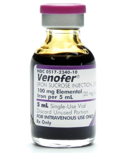 Iron Sucrose Injection (Venofer) 20 mg/mL – 5 mL Vial