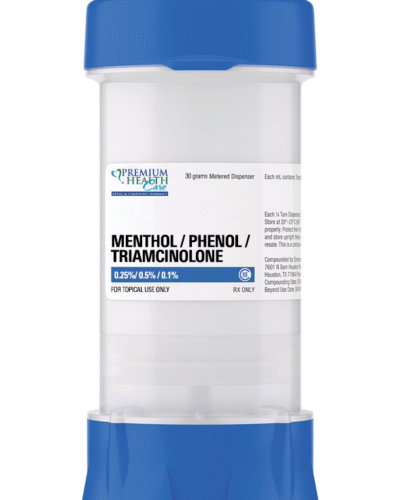 Menthol 0.25% / Phenol 0.5% / Triamcinolone 0.1% Topical Formulation