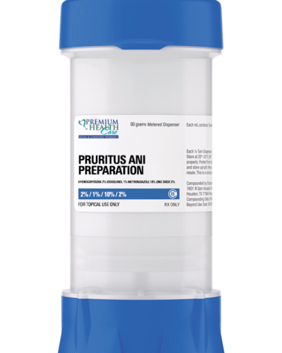 Pruritus Ani Preparation – Hydrocortisone 2% / Iodoquinol 1% / Metronidazole 10% / Zinc Oxide 2% Ointment – 60 Grams