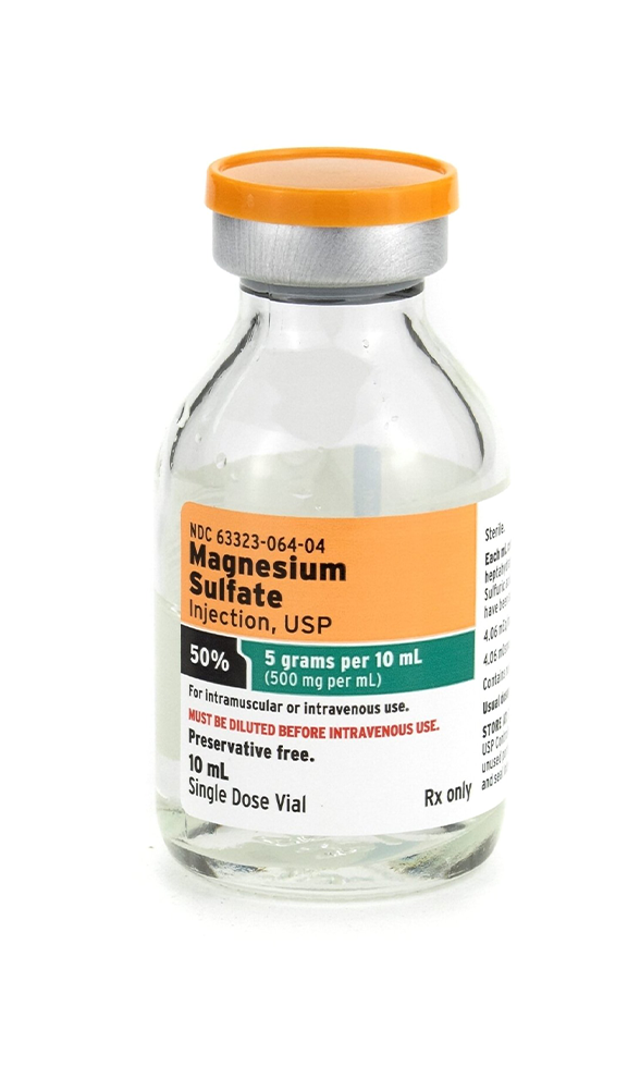 Magnesium Sulfate 50% Injection – 500 mg/mL (Heptahydrate) – 10 mL Vial (Preservative-Free)